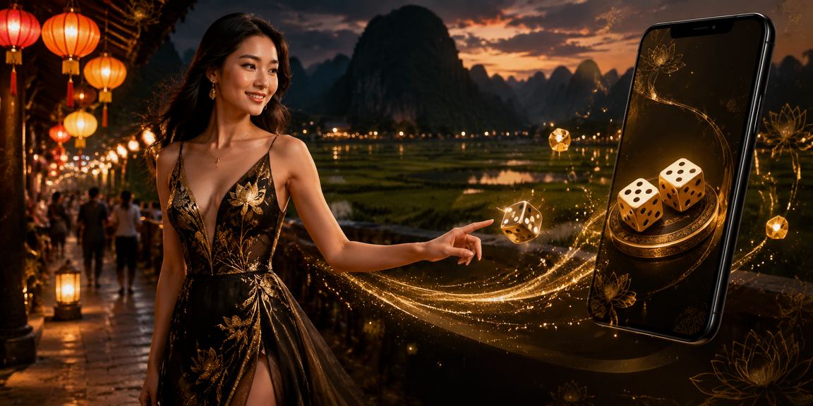 Chơi xổ số và nạp tiền thanh toán tại khu vực chợ đêm Ninh Bình